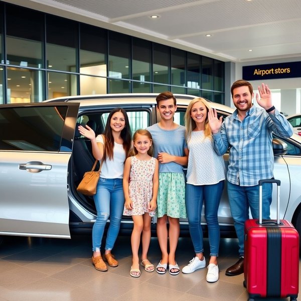 A person holding keys for a rental car