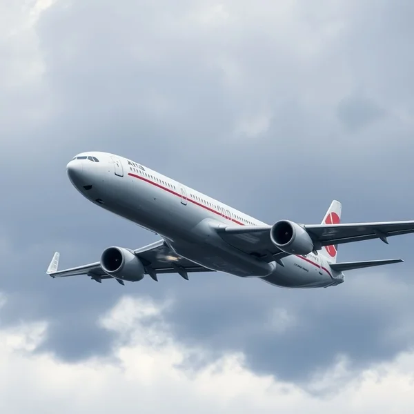 Крыло самолёта на фоне облаков, иллюстрирующее понятие air turbulence