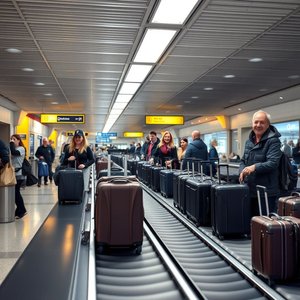 Понимание и использование именной фразы the baggage claim area