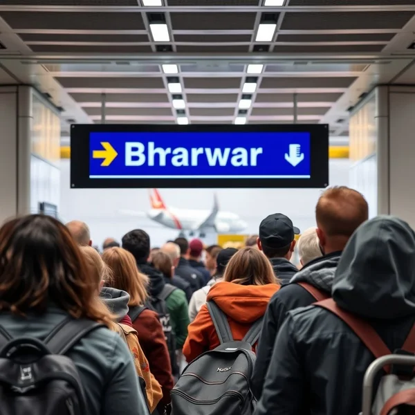 Изображение, показывающее a boarding gate в аэропорту