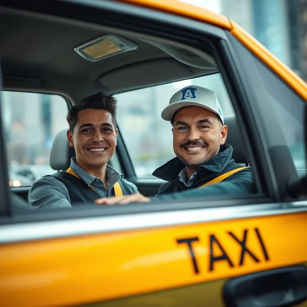 Using the noun phrase a taxi driver in a sentence