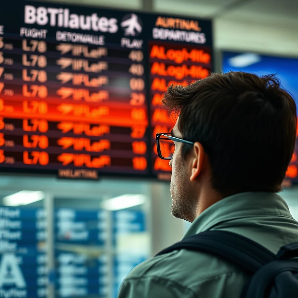 Verstehen und Gebrauch der Nominalphrase a flight delay