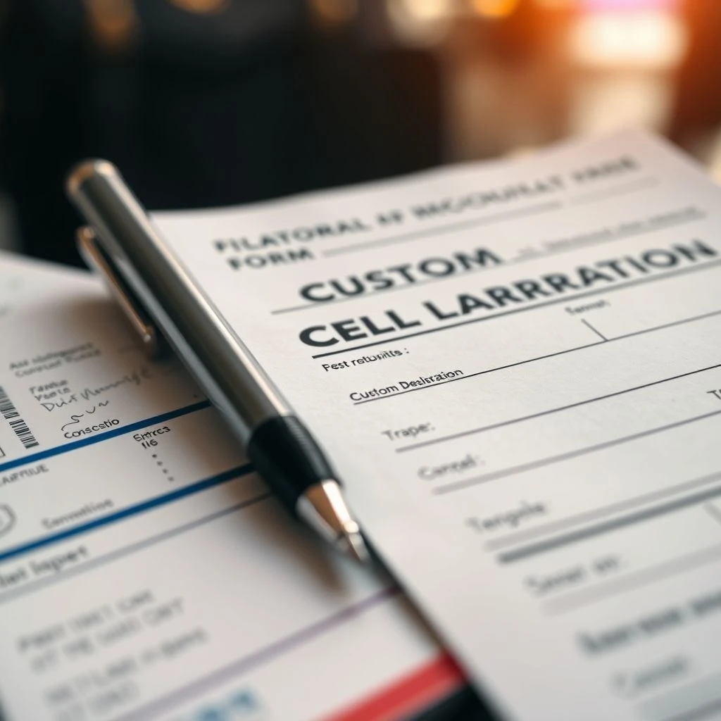 فهم واستخدام عبارة الاسم: a customs declaration form وأخطاء شائعة