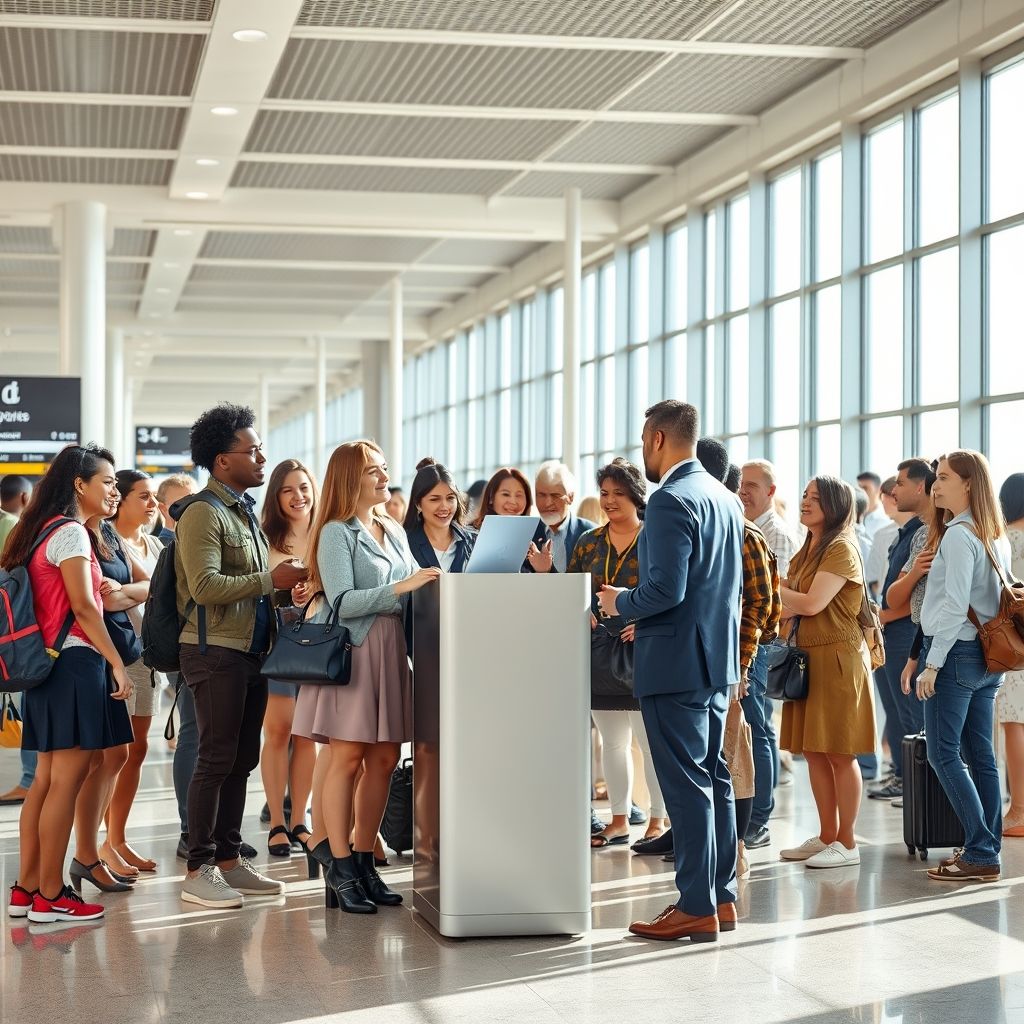 فهم واستخدام عبارة الاسم the information desk في اللغة الإنجليزية