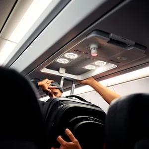 فهم واستخدام عبارة السفر: the overhead compartment