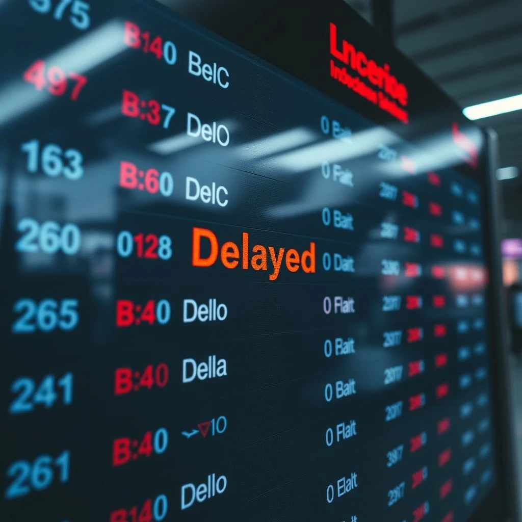 เข้าใจและใช้วลีคำนาม: a flight delay สำหรับการเดินทางที่ราบรื่น