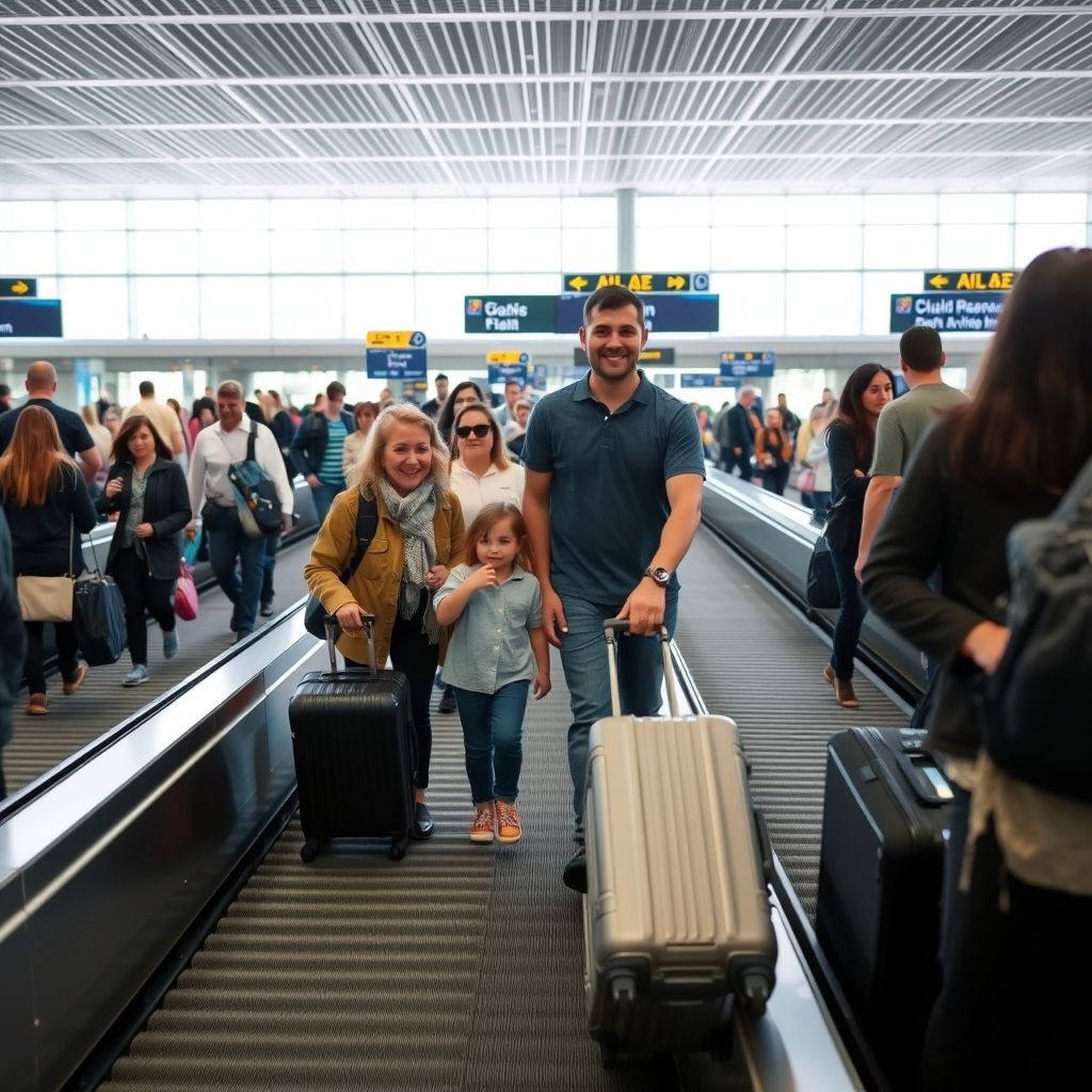 ทำความเข้าใจและใช้วลีคำนาม the baggage claim area