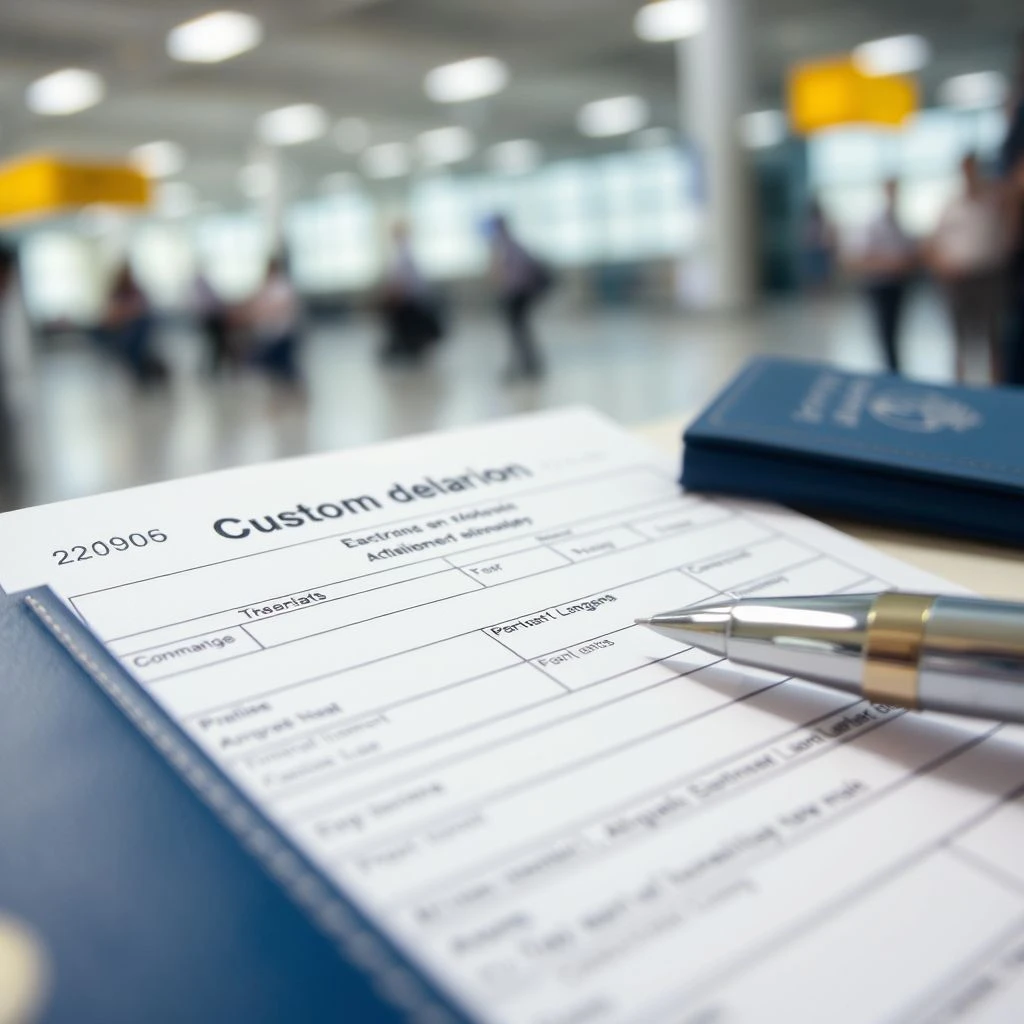 了解和使用名词短语：a customs declaration form的完整指南