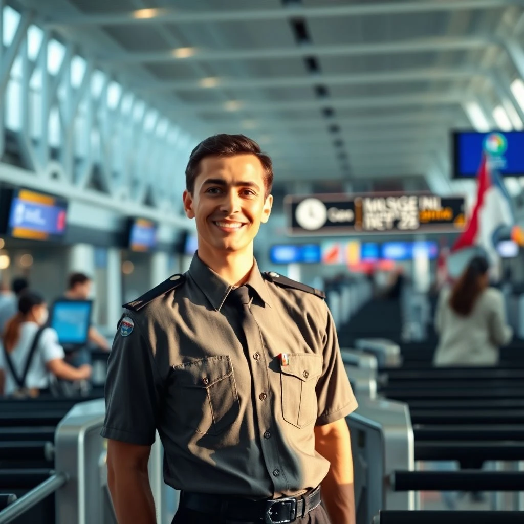 英語の名詞句：an immigration officer の意味、文中での働き、文法ミス