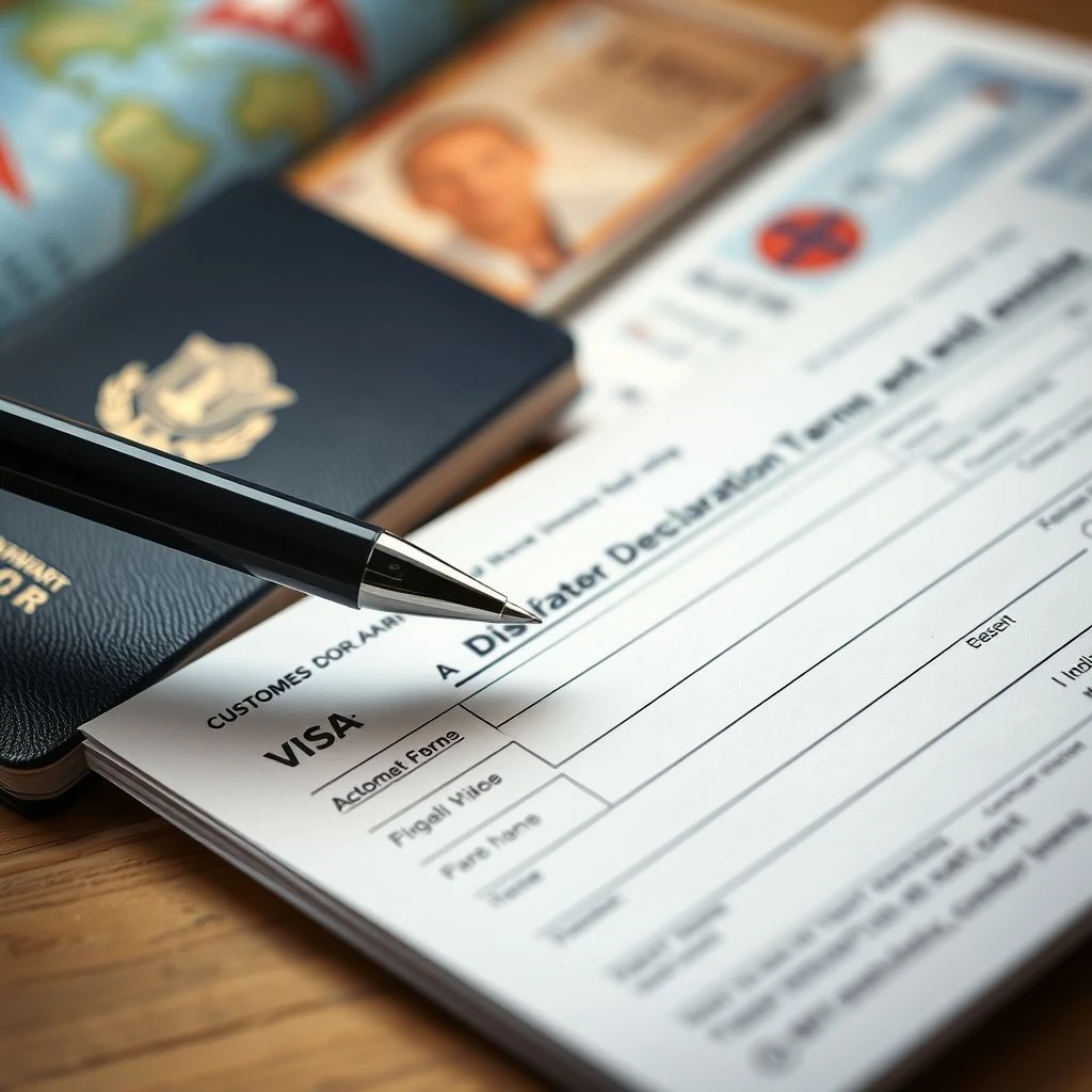 명사구 'a customs declaration form' 완벽 이해 및 활용 가이드