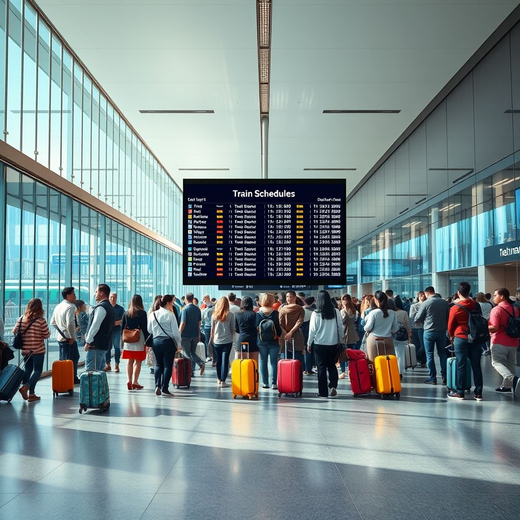 Das Verständnis und die Verwendung der Nominalphrase 'a train schedule'