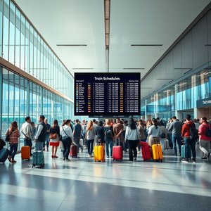 Das Verständnis und die Verwendung der Nominalphrase 'a train schedule'
