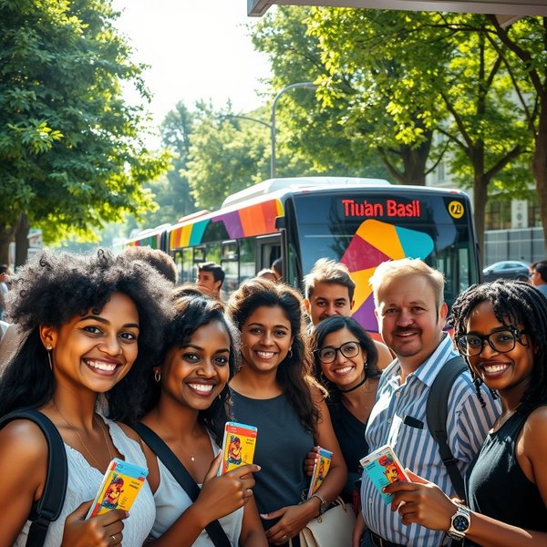 Image of a person paying a bus fare