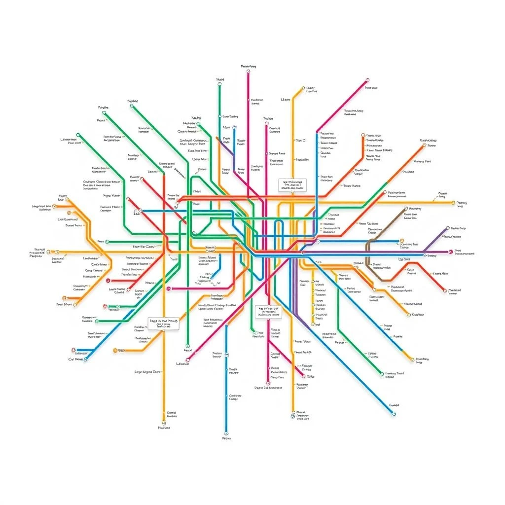 理解和使用名词短语：a subway map - 英语学习指南
