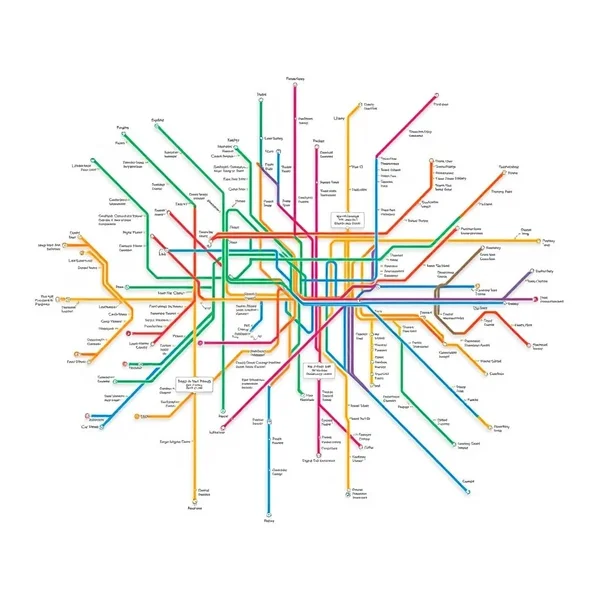 A person looking at a subway map in a station