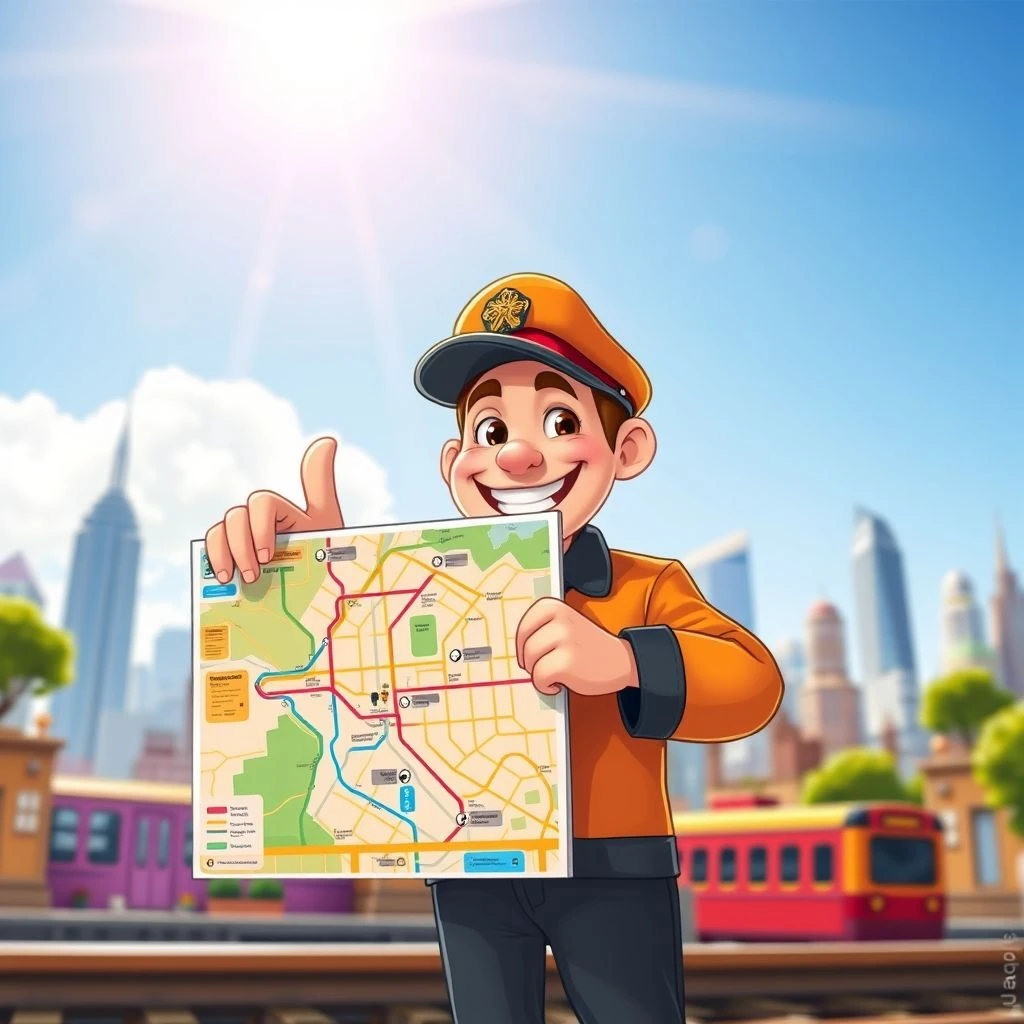 การทำความเข้าใจและการใช้วลีคำนาม: a subway map