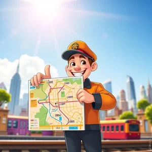 การทำความเข้าใจและการใช้วลีคำนาม: a subway map
