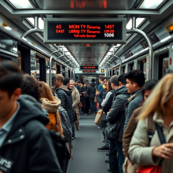 Using public transportation in a modern city