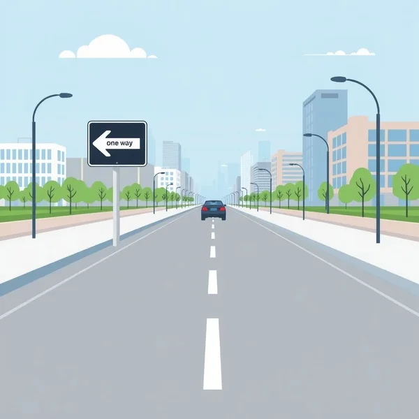 Understanding the noun phrase "a one-way street"