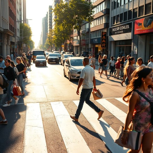 Imagen de a pedestrian crossing
