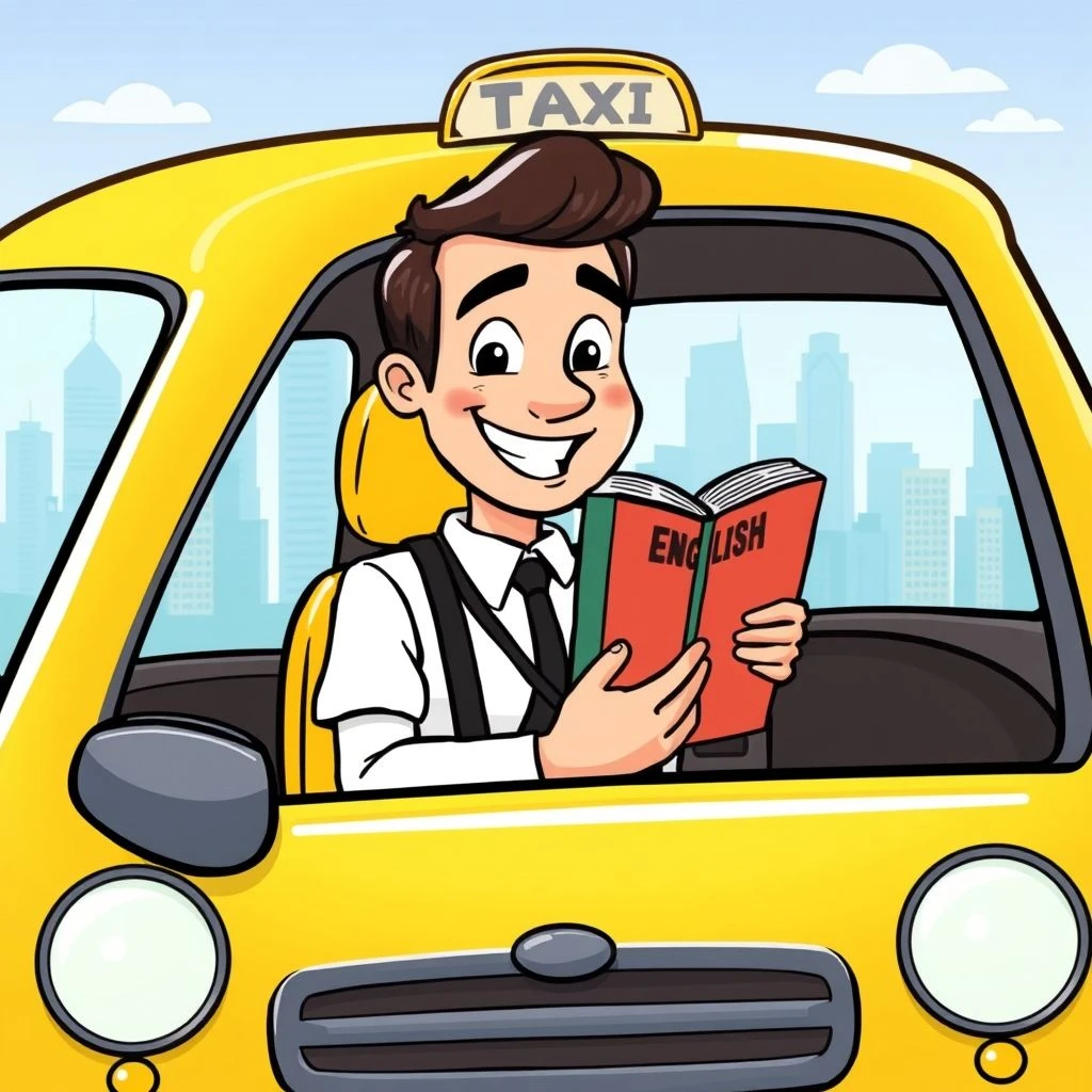 Das englische Nominalphrase verstehen a taxi driver und richtig anwenden