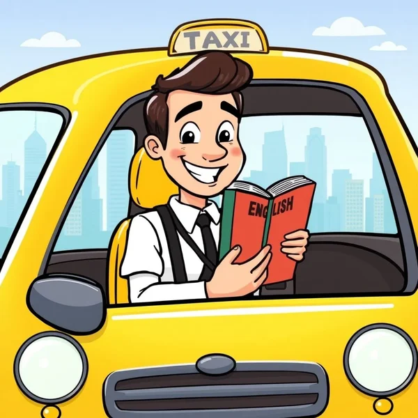 Die Nominalphrase a taxi driver in einem Satz verwenden