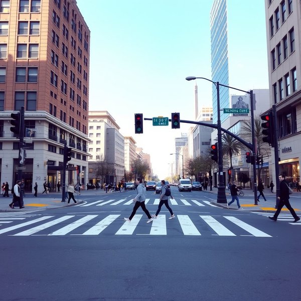 Image of a pedestrian crossing