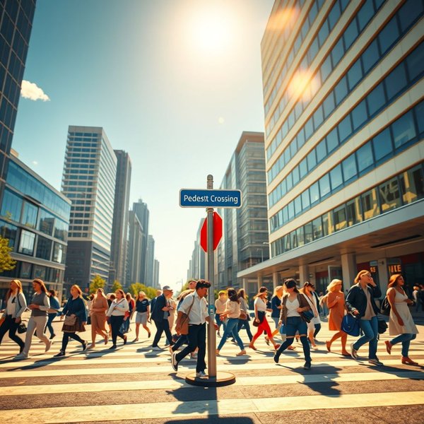 Image of a pedestrian crossing