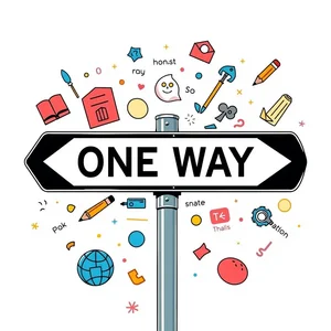 ทำความเข้าใจวลีคำนามภาษาอังกฤษ a one-way street ใช้ถูก เข้าใจง่าย