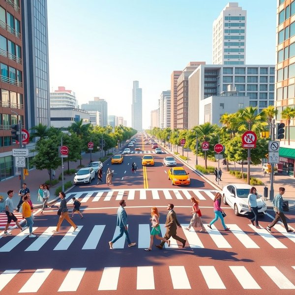 Image of a pedestrian crossing