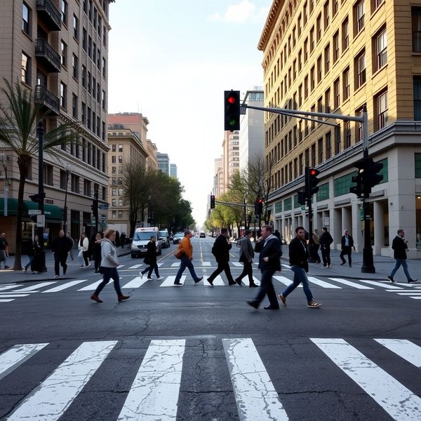 Image of a pedestrian crossing