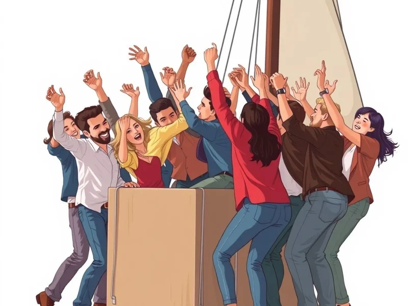 Image representing the idiom "All Hands On Deck" with people working together