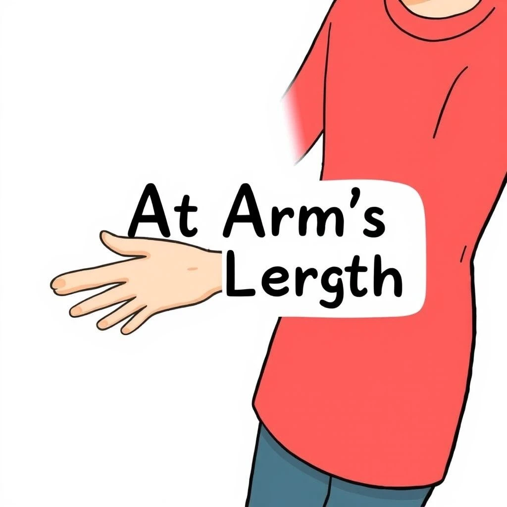 Aprenda 'At Arm's Length' Significado Uso e Exemplos para Inglês