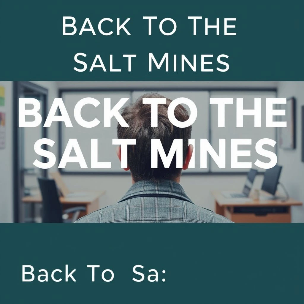 Back To The Salt Mines Significado y Uso del Modismo Inglés
