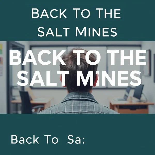 Understanding the idiom Back To The Salt Mines