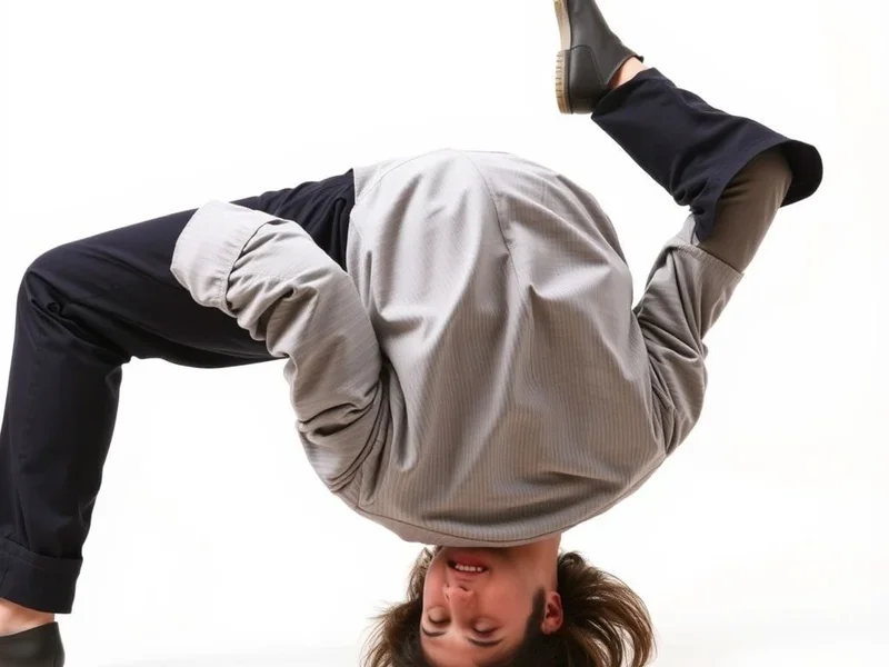 Pessoa literalmente curvando-se para trás para ilustrar o idioma Bend Over Backwards