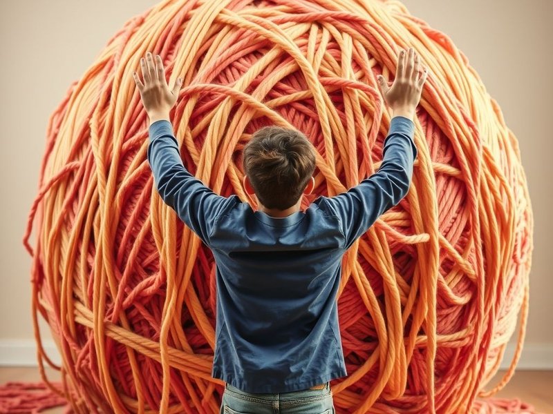 A person looking confused at a complex diagram to illustrate Can't Make Heads Or Tails Of It