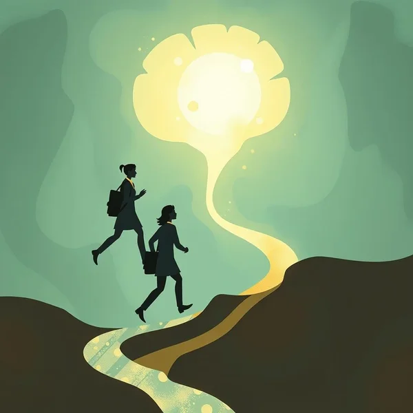 Image showing professionals moving, illustrating the concept of Brain Drain