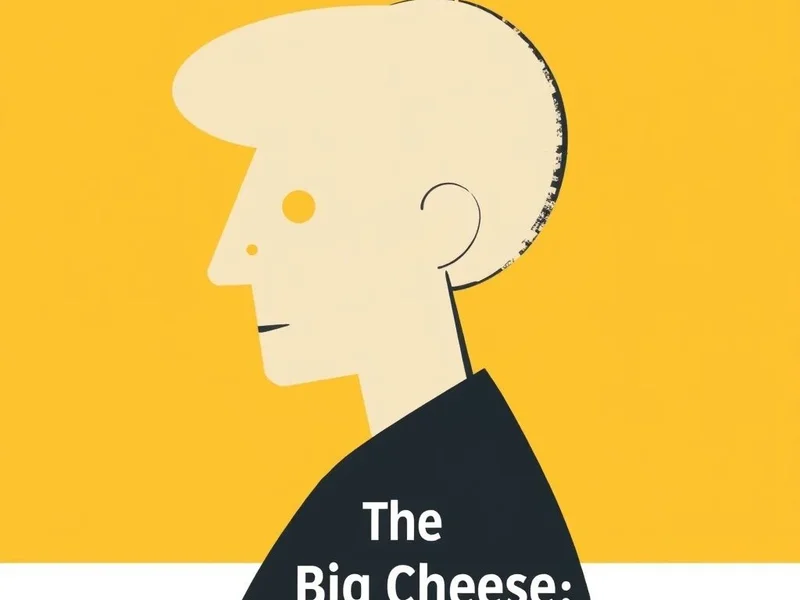 A stylized graphic representing an important person, perhaps with a subtle cheese motif, with the text "The Big Cheese: An Important Person Idiom"