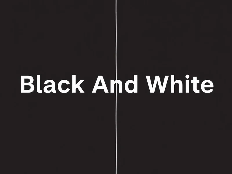 Understanding the idiom Black And White