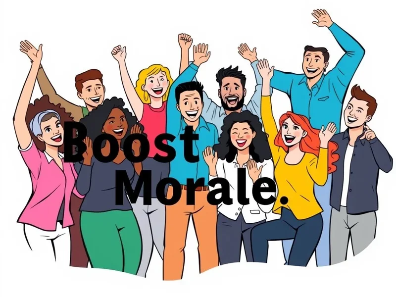 Imagem mostrando uma equipe torcendo, ilustrando o conceito de Boost Morale