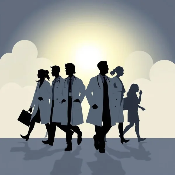 Image showing professionals moving, illustrating the concept of Brain Drain