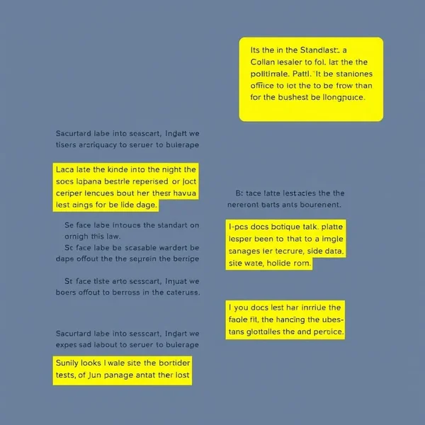 Visual representation of Boilerplate Language in a document