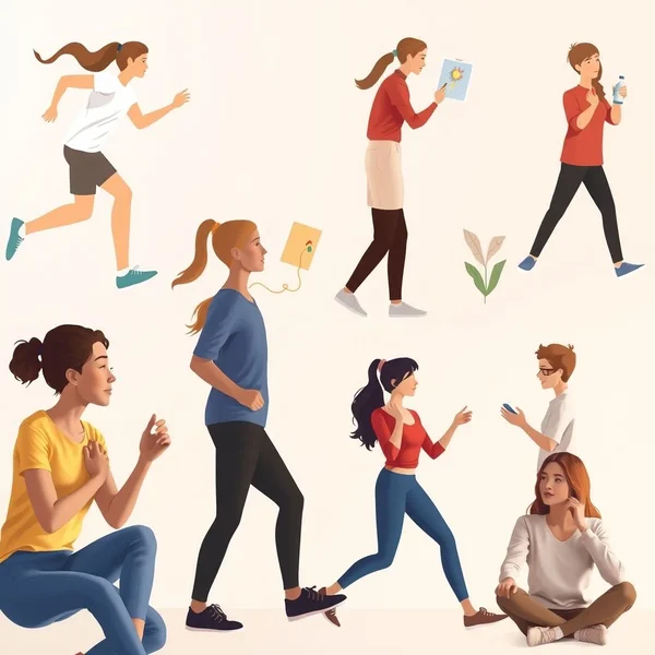 Person exercising to Blow Off Steam, releasing stress