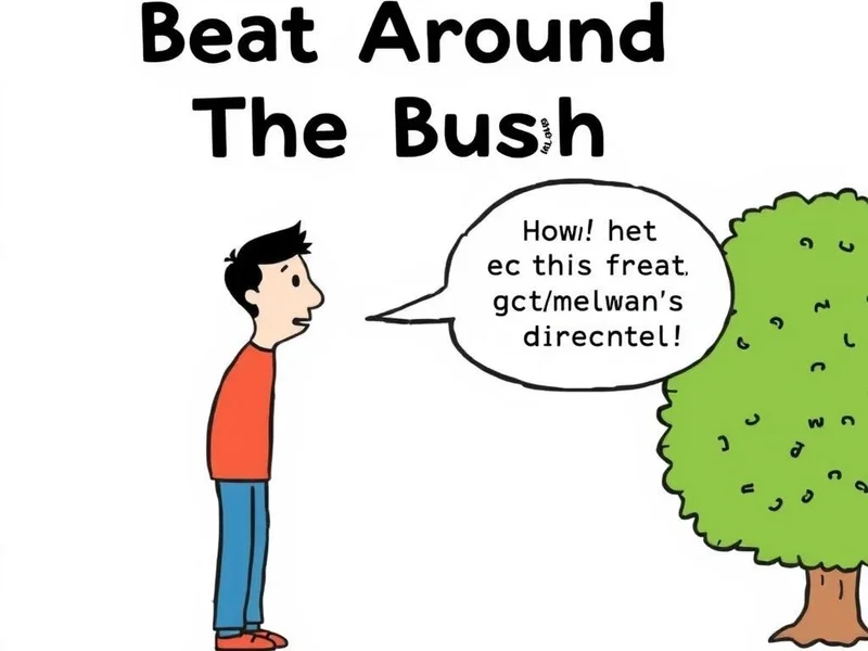 Entendendo o idioma Beat Around The Bush para melhorar a fala em inglês