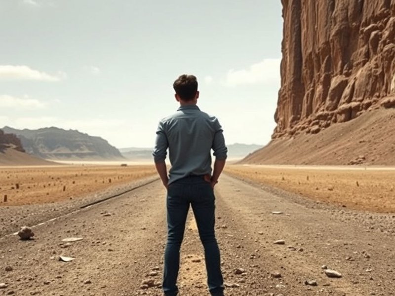 Man looking conflicted, symbolizing the idiom "Between A Rock And A Hard Place"