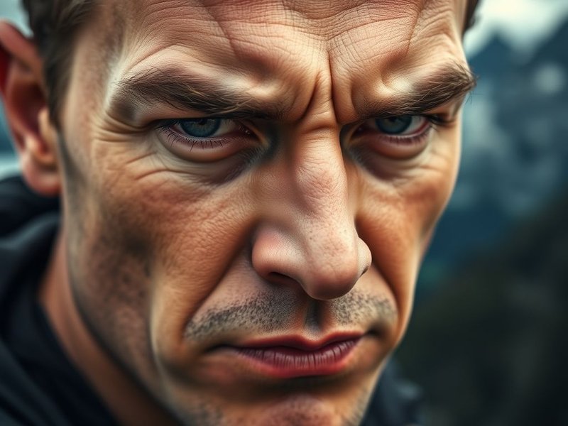 A determined person ready to Bite The Bullet, symbolizing facing a challenge