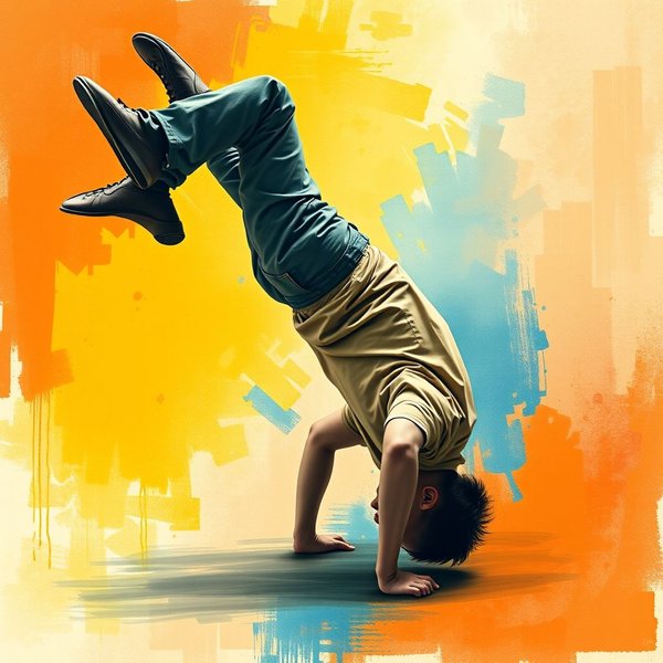 Person literally bending over backwards to illustrate the idiom Bend Over Backwards