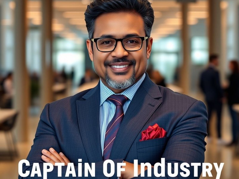Imagem de um indivíduo distinto em um ambiente de negócios, representando um Captain Of Industry