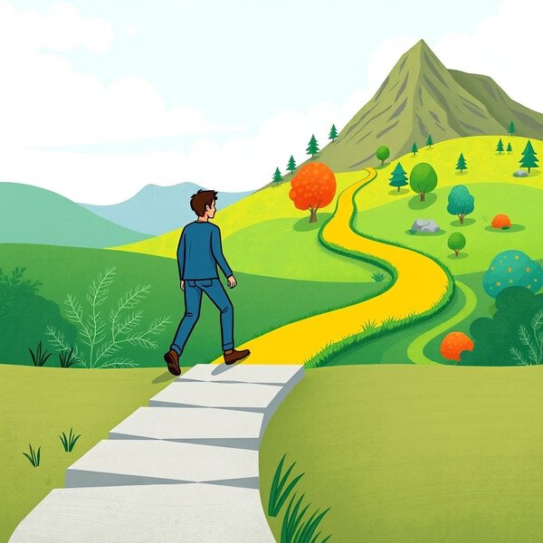 A refreshing visual representing a Change Of Pace